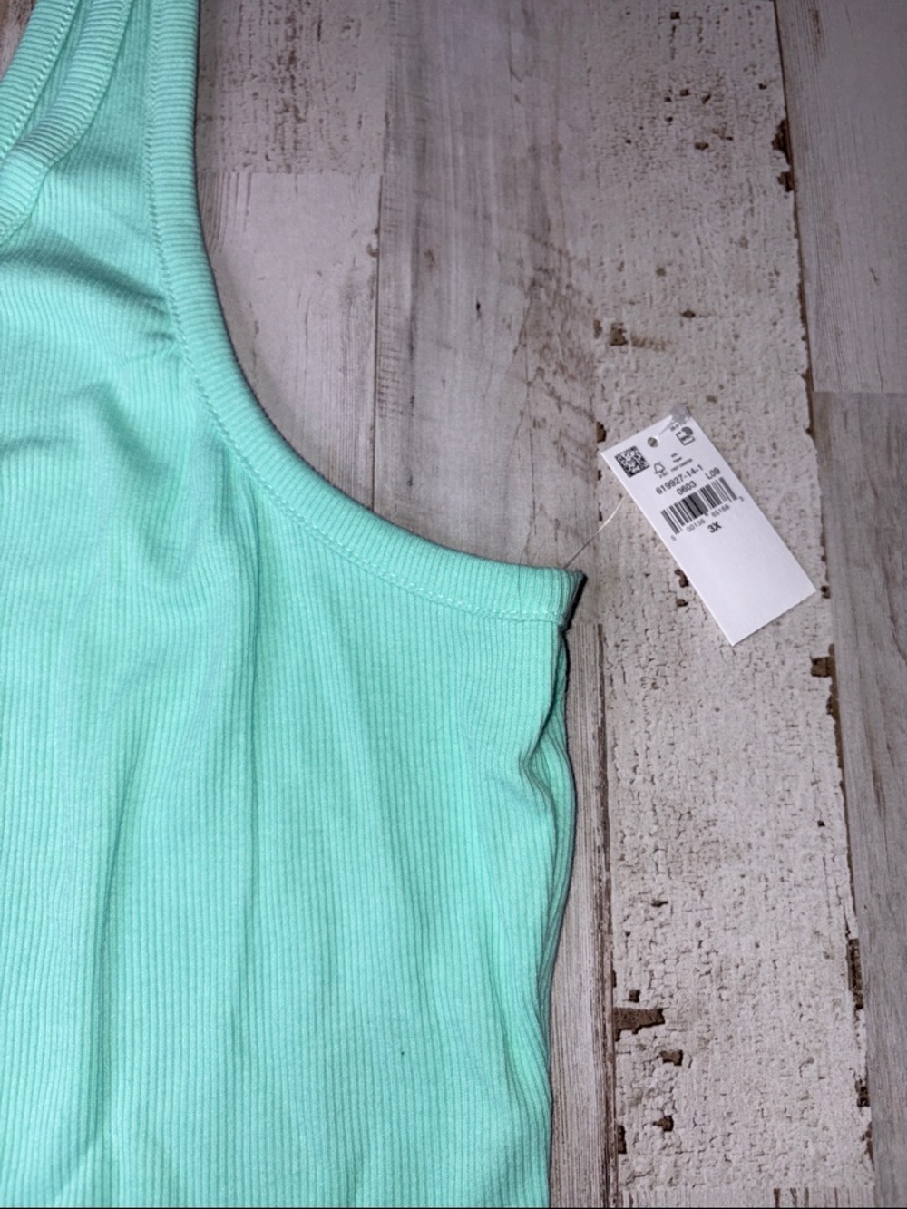 Old Navy First Layer Mint Green Scoop Neck Tank Top Size 3X NWT - Picture 2 of 11